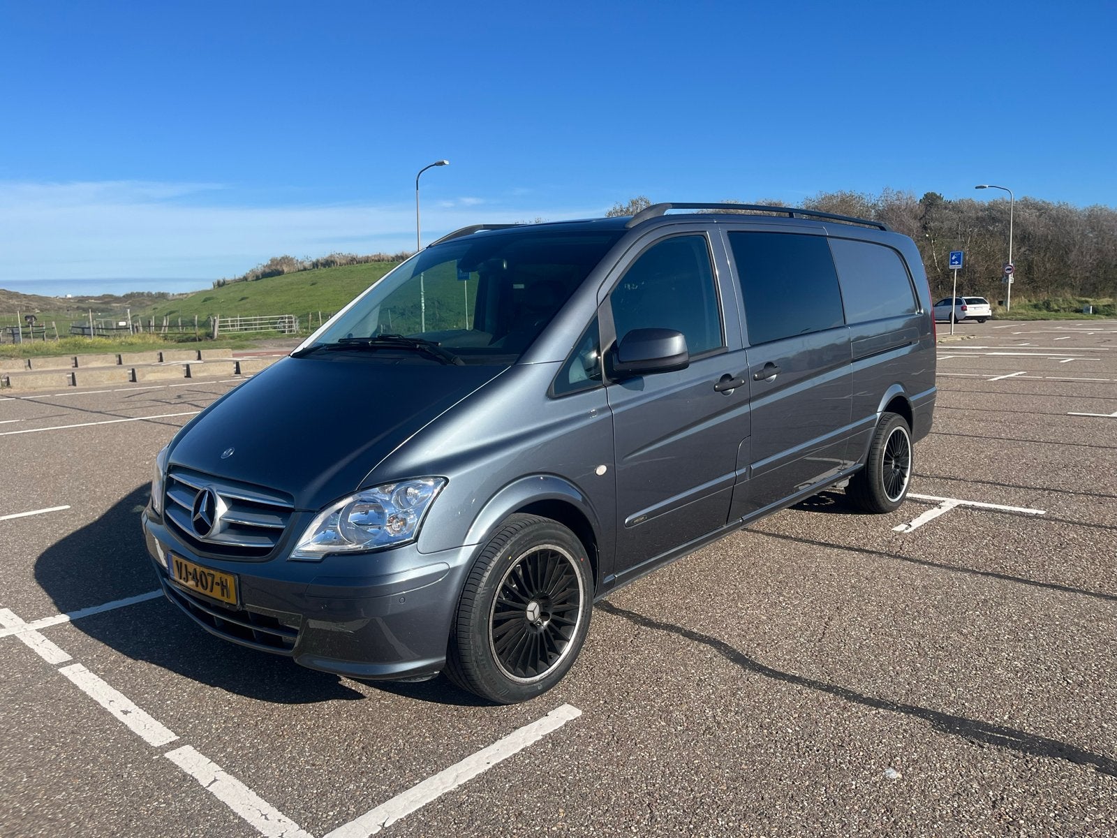 Mercedes-Benz Vito 2014 V6 L3 DUBBELE CABINE EN SCHUIFDEUREN, Auto's, Automaat, Euro 5, Achterwielaandrijving, Parkeerassistent