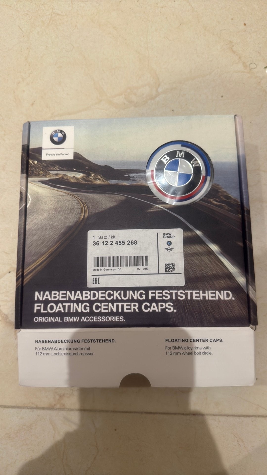 BMW floating center caps, Ophalen of Verzenden, Nieuw