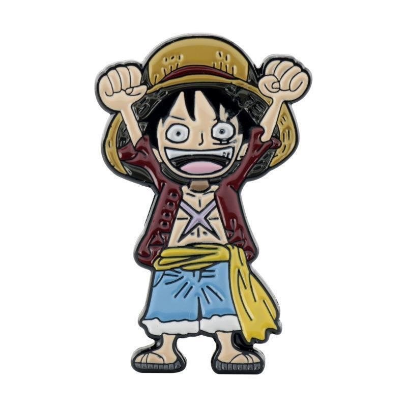ONE PIECE Luffy Retro Anime Pin speld broche, Verzamelen, Stripfiguren, Nieuw, Beeldje of Figuurtje, Kuifje, Verzenden