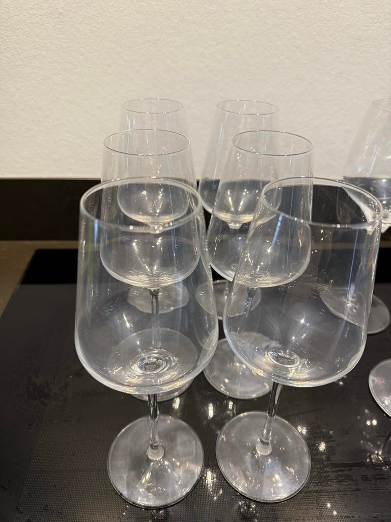 Set van 6 elegante wijnglazen, Ophalen of Verzenden, Zo goed als nieuw, Overige typen