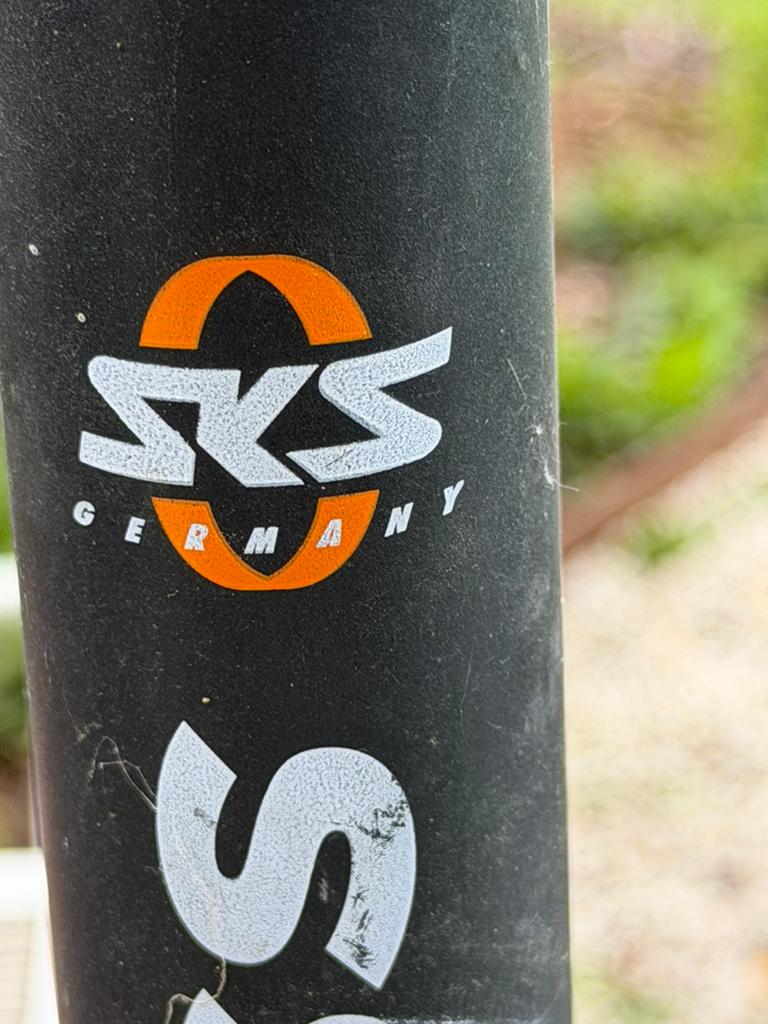 SKS Germany Air X-Press Fiets Pomp met Drukmeter, Ophalen of Verzenden, Drukmeter, Gebruikt