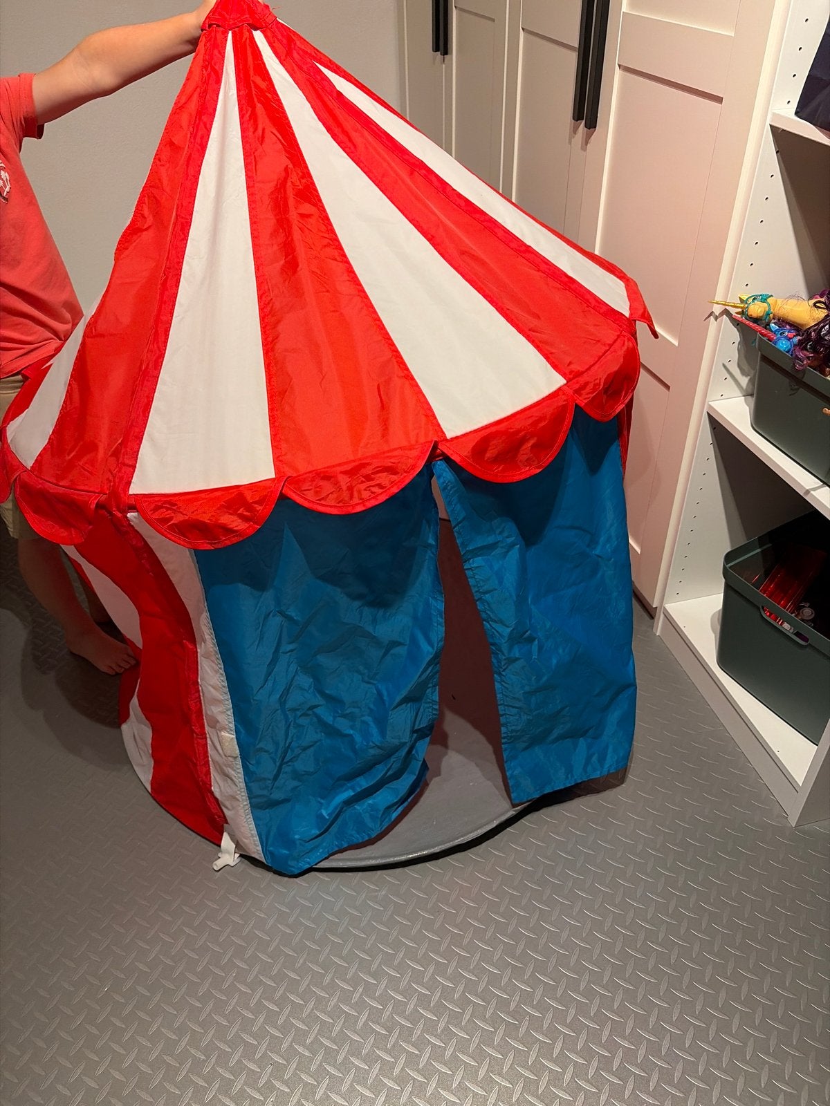 IKEA Cirkustent Speeltent - Rood/Wit/Blauw, Ophalen, Gebruikt