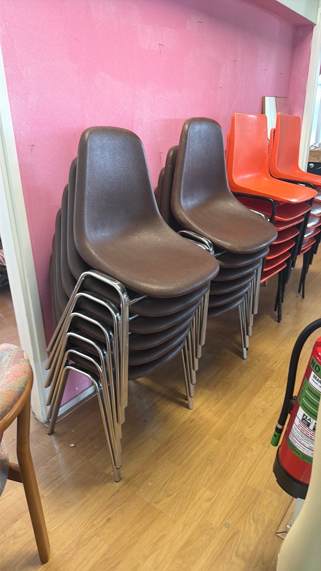 12 stuks vintage eetkamerstoel kuipstoel prijs per stuk, Ophalen, B, Gebruikt, G