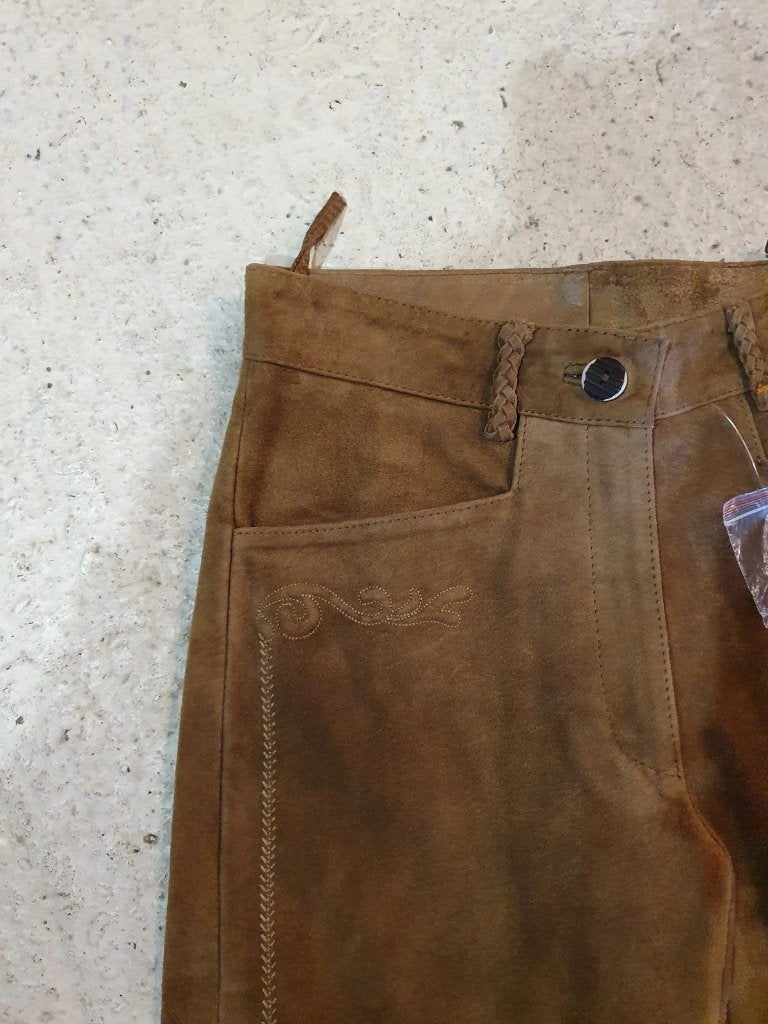 Mooie bruine Lederhosen - Maat 36, Bruin, Koller, Djt@dejuistetoon.eu, Ophalen of Verzenden