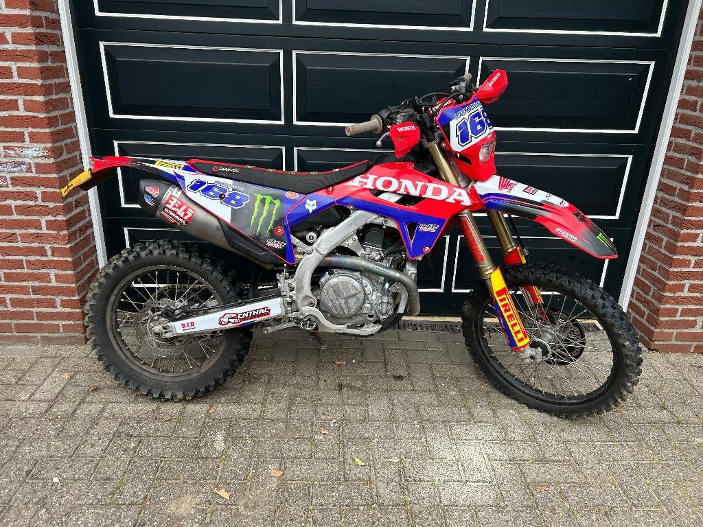 Honda CRF450 Red Moto originele Enduro 2.496km. 52 uur, Motoren, Motorrijbewijs A, Gebruikt, 449 cc, Particulier