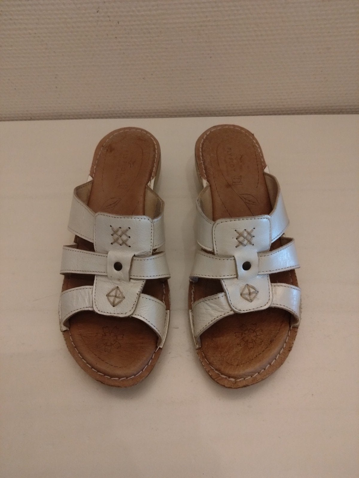 Fly Flot witte sandalen, maat 39, Wit, Gedragen, Fly Flot, Sandalen of Muiltjes
