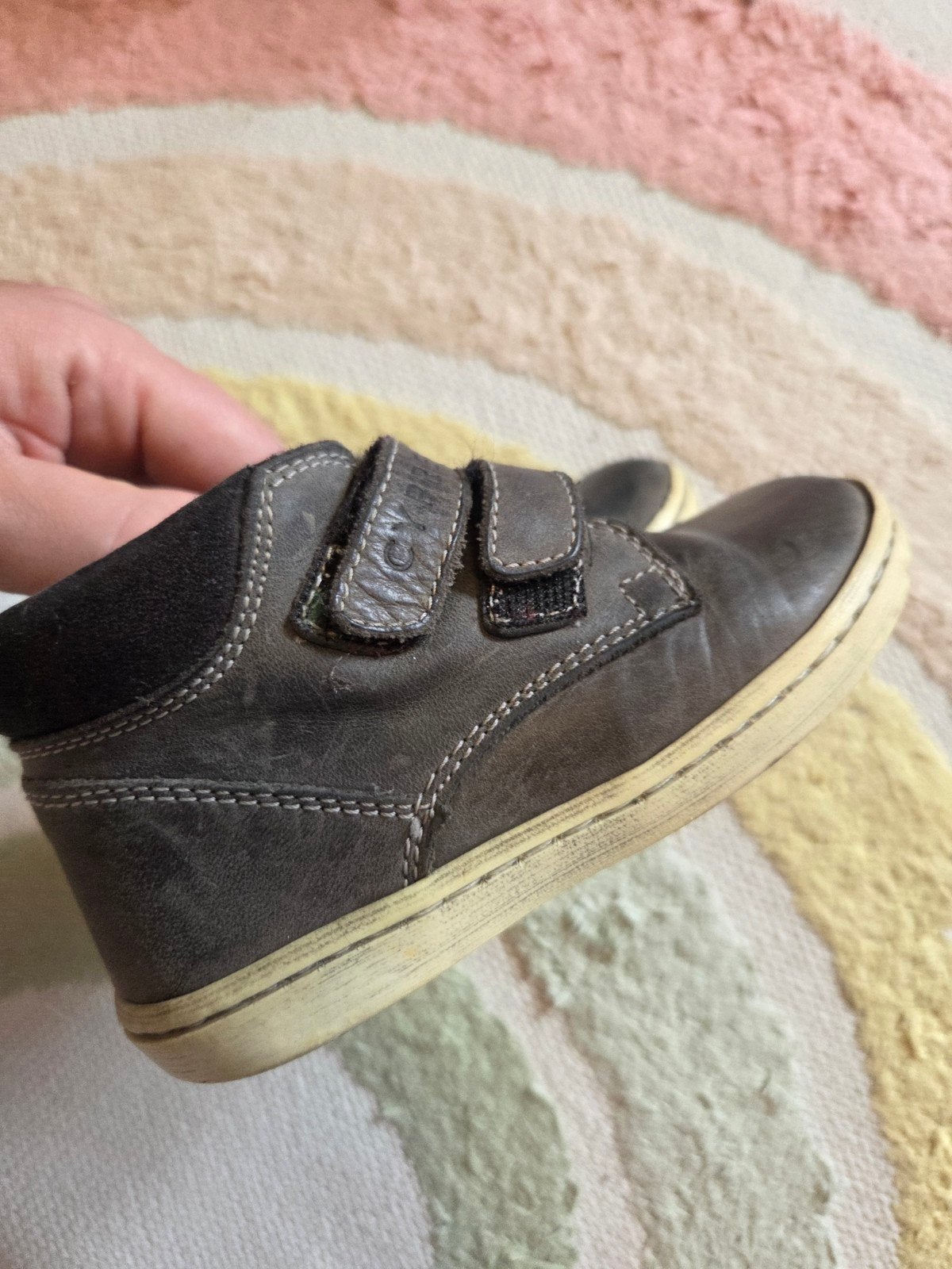 Cypres schoenen grijs leer maat 23 klittenband gedragen maar, Gebruikt, Schoenen, Ophalen of Verzenden, Cypres