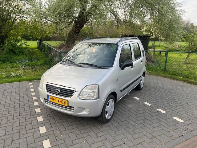 Suzuki Wagon R+ 1.3 GLS_Airco_Apk 04-2026, Auto's, Suzuki, Voorwielaandrijving, Stof, Zwart, 4 cilinders