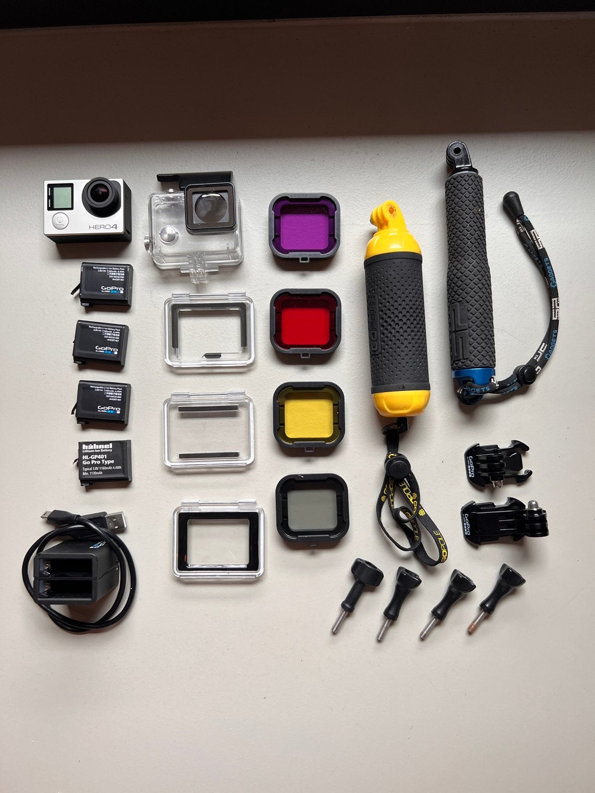 GoPro Hero 4 Actioncam met uitgebreid accessoirepakket, Ophalen of Verzenden, Gebruikt, GoPro