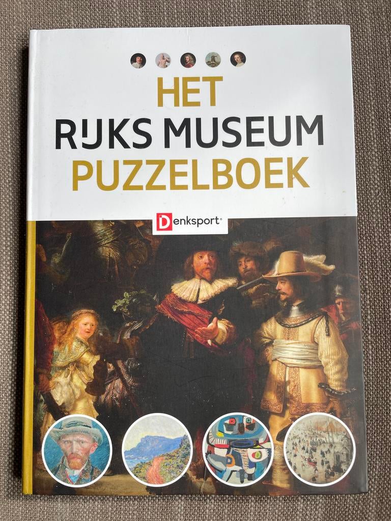 Het Rijksmuseum Puzzelboek - Denksport, Hobby en Vrije tijd, Denksport en Puzzels, Zo goed als nieuw, Puzzelboek, Minder dan 500 stukjes