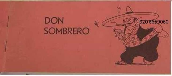 gezocht oud diana edition promotie don sombrero cartoon boek, Eén stripboek, Ophalen of Verzenden, Gelezen