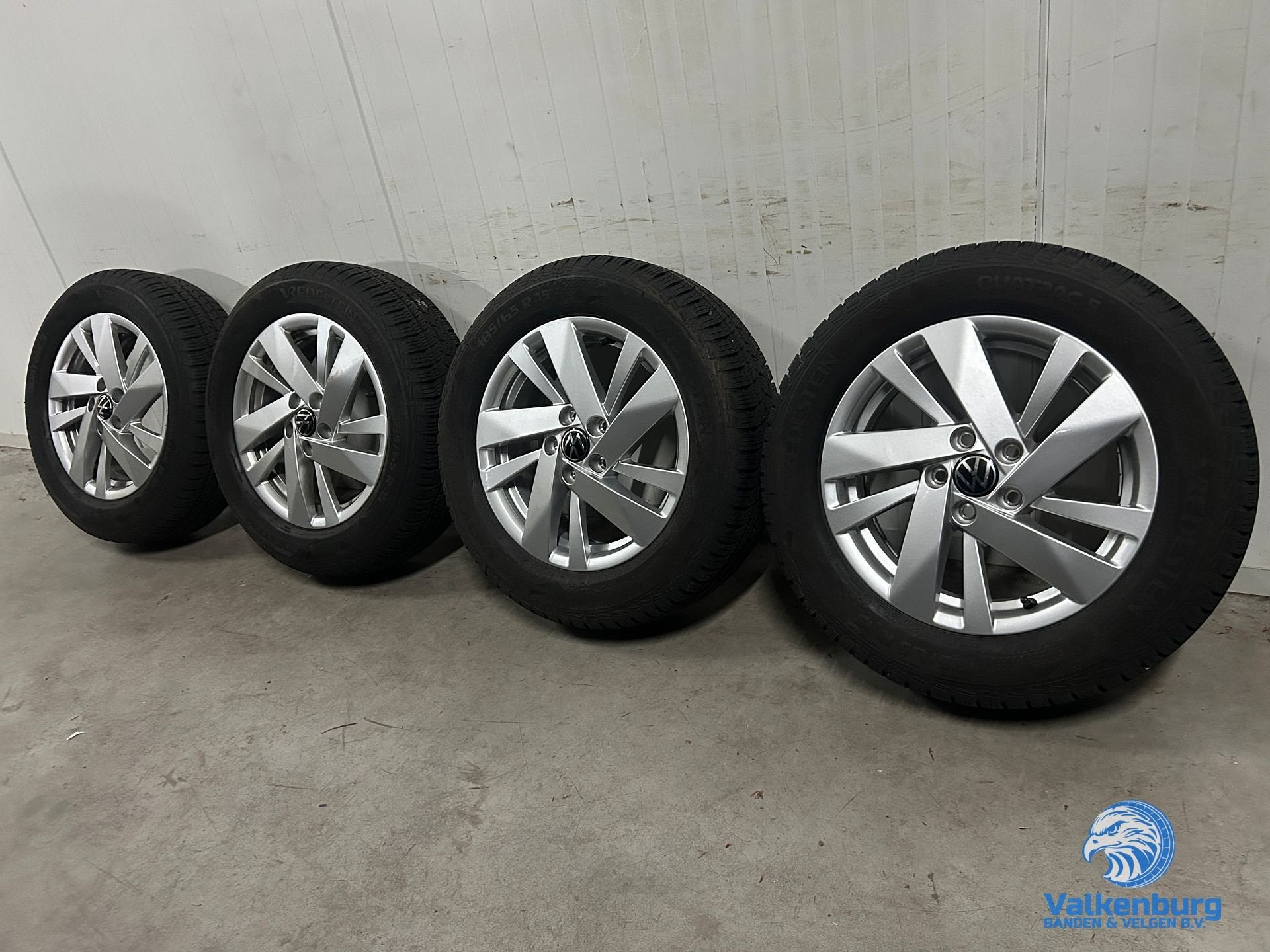 8mm! Originele VW Polo 6 2G AW Ronda 15 inch velgen 5x100 Al, Auto-onderdelen, Banden en Velgen, Gebruikt, 15 inch, -, -