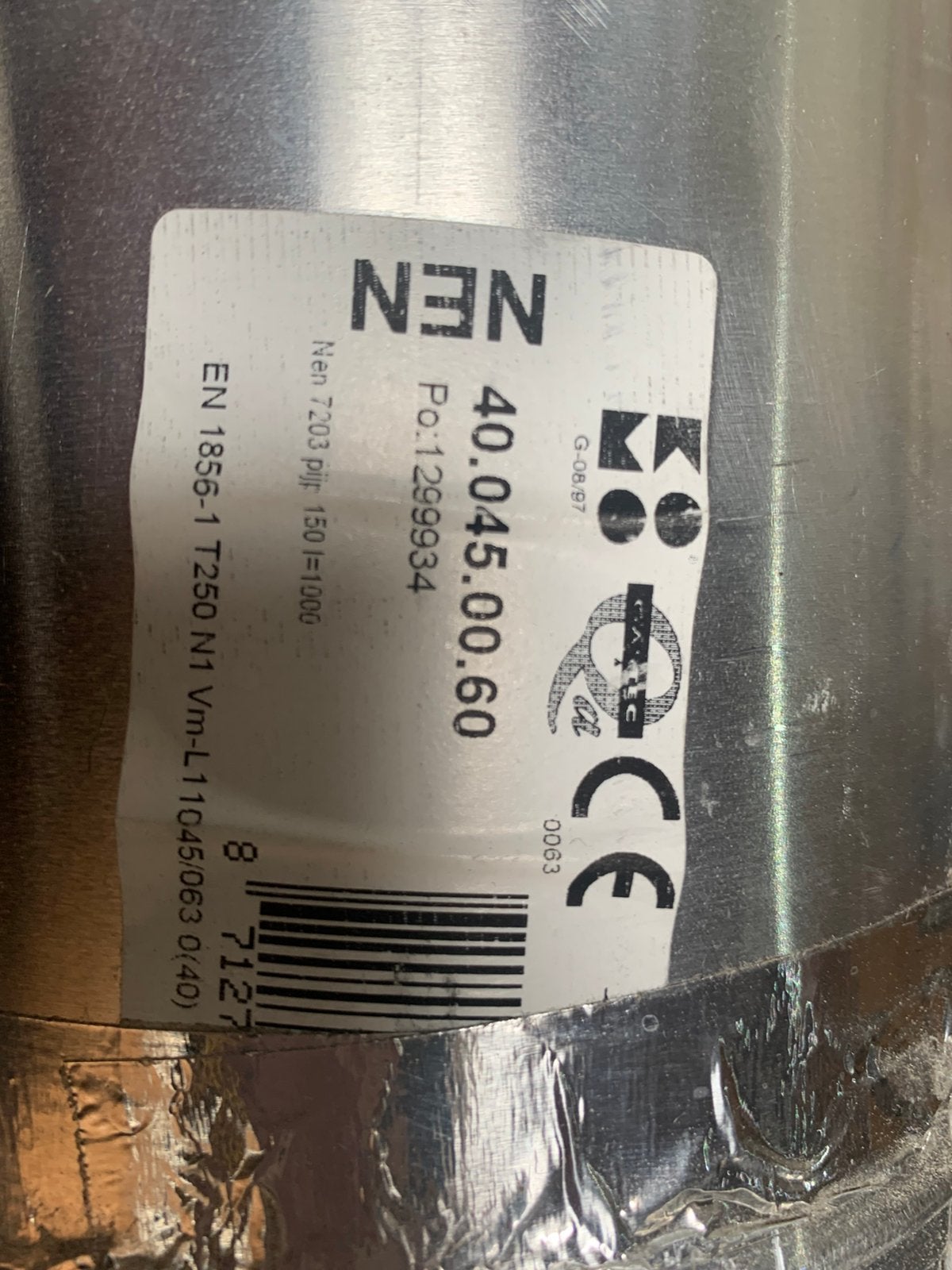 8 x 1 meter aluminium buis 150, Ophalen, Zo goed als nieuw
