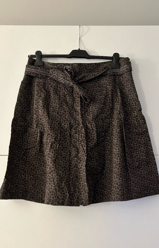 Esprit bruine rok met motief, Bruin, Maat 42/44 (L), Ophalen of Verzenden, Zo goed als nieuw