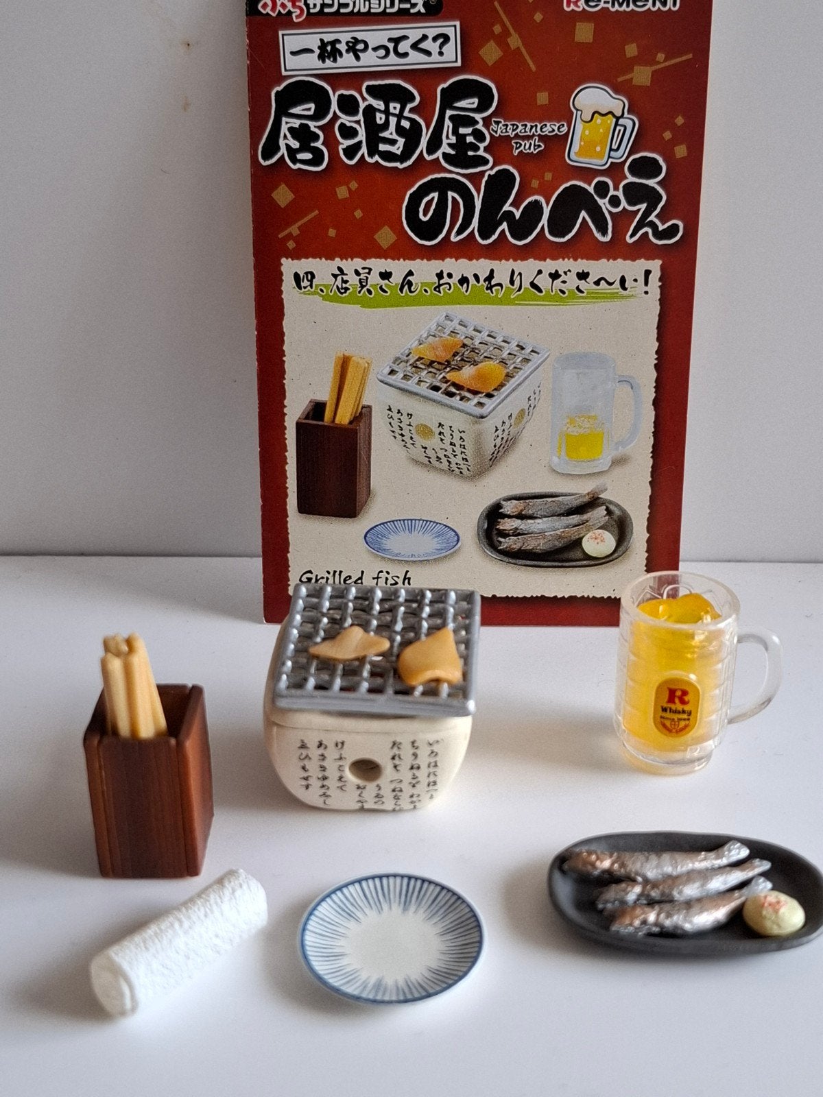 Re-ment Japanse pub  - grilled fish, Verzamelen, Ophalen of Verzenden, Zo goed als nieuw