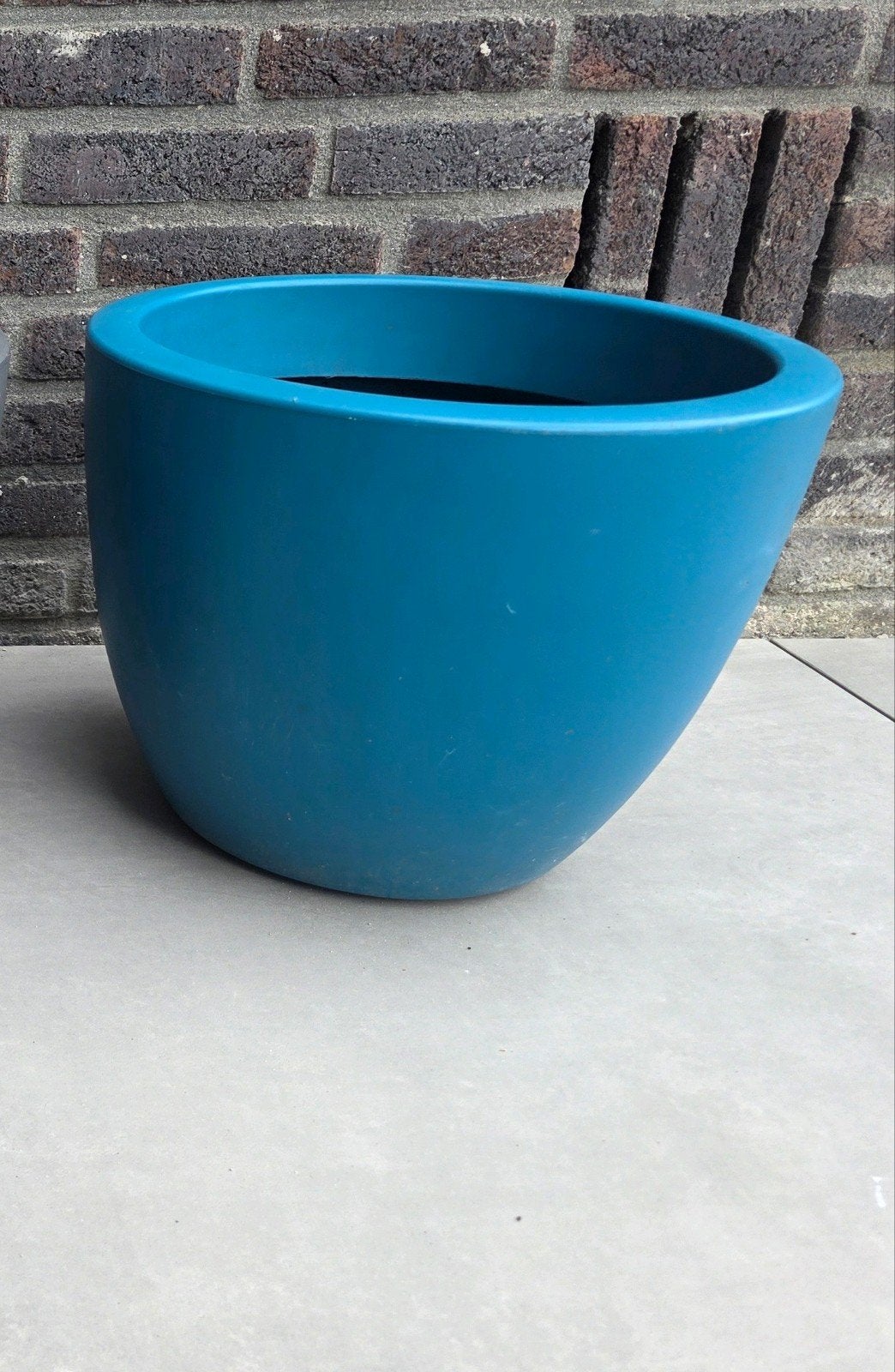 Elho buitenpot aqua, Ø 40cm, H 30cm (ZONDER PLANT), Kunststof, Gebruikt, Rond, Minder dan 40 cm