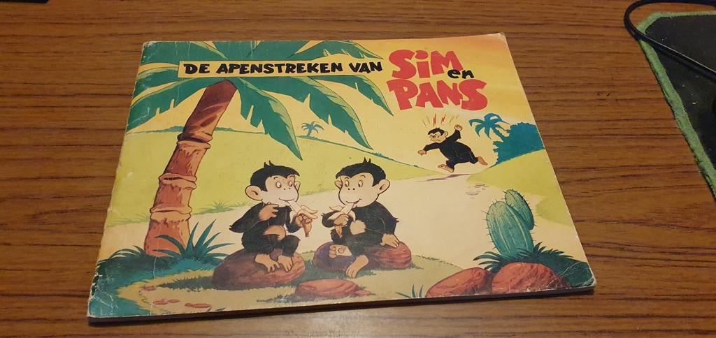 De apenstreken van Sim en Pans - 1970, Eén stripboek, Ophalen of Verzenden, Gelezen