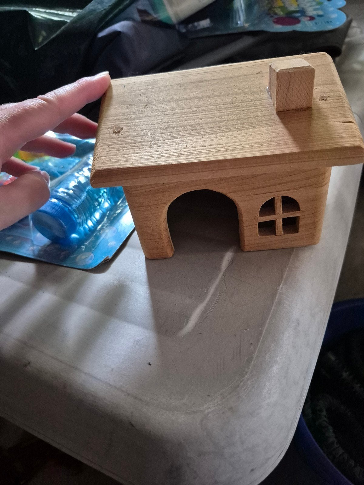 Zgan houten hamster huisje, Dieren en Toebehoren, Ophalen of Verzenden, Zo goed als nieuw