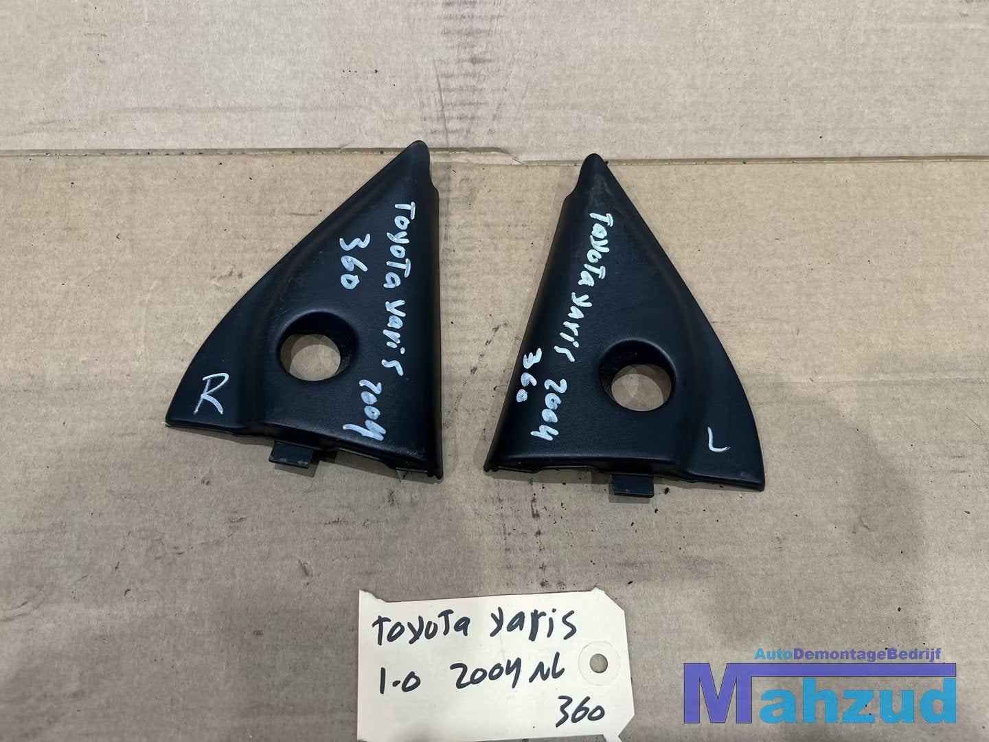 TOYOTA YARIS P1 Links rechts spiegel kap binnenkant 1999-200, Info@toyota.co.jp, Gebruikt, Toyota Motor Corporation, Toyota