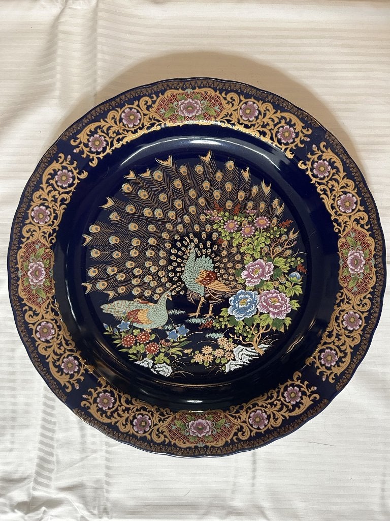 Vintage Taous pauwenbord 36cm - China - Al-Tawous Al-Hurr, Antiek en Kunst, Ophalen of Verzenden