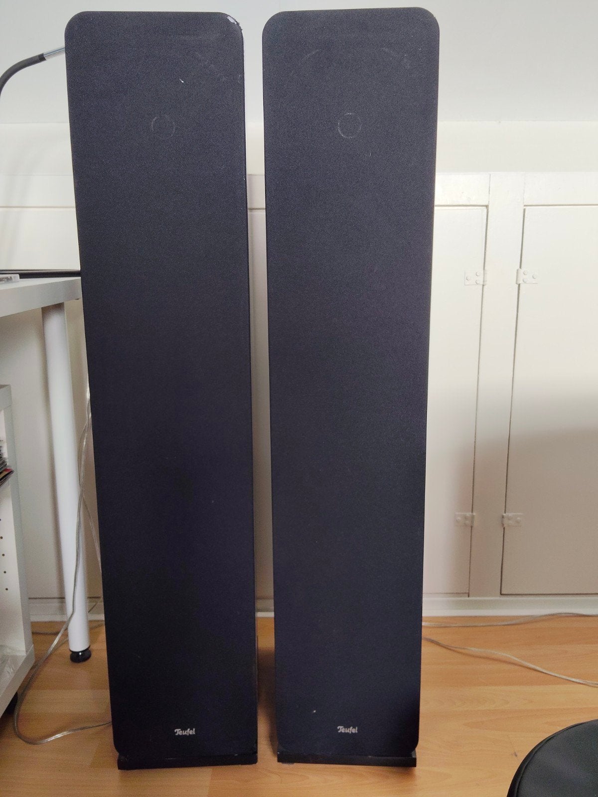 Teufel UL 40 Mk2 Vloerstaande Stereo Speakerset, Vloerstaande luidspreker, Zo goed als nieuw, Geschikt voor surround/home cinema