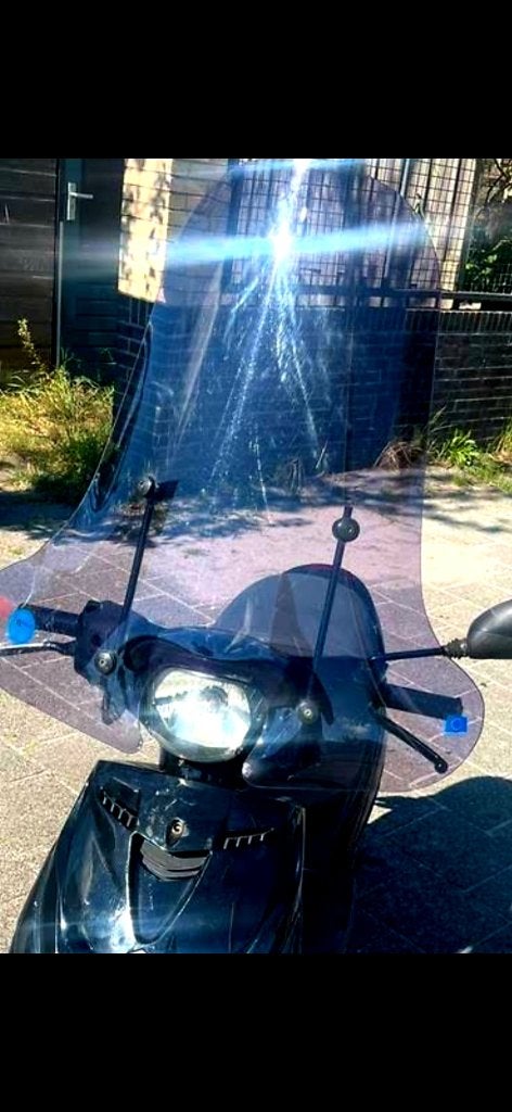 Piaggio Zip windscherm hoog smoke, Ophalen, Zo goed als nieuw, Overige typen, Piaggio