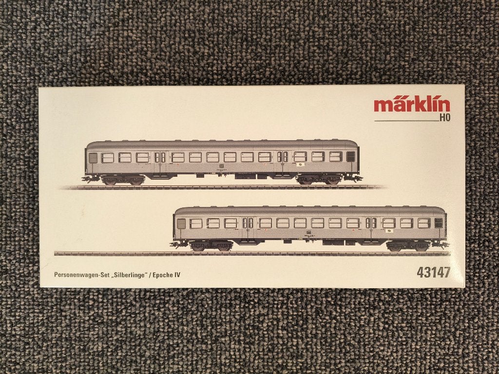 Märklin 43147 - Set personenrijtuigen "Silberlingen", Wisselstroom, Ophalen of Verzenden, Märklin, Nieuw