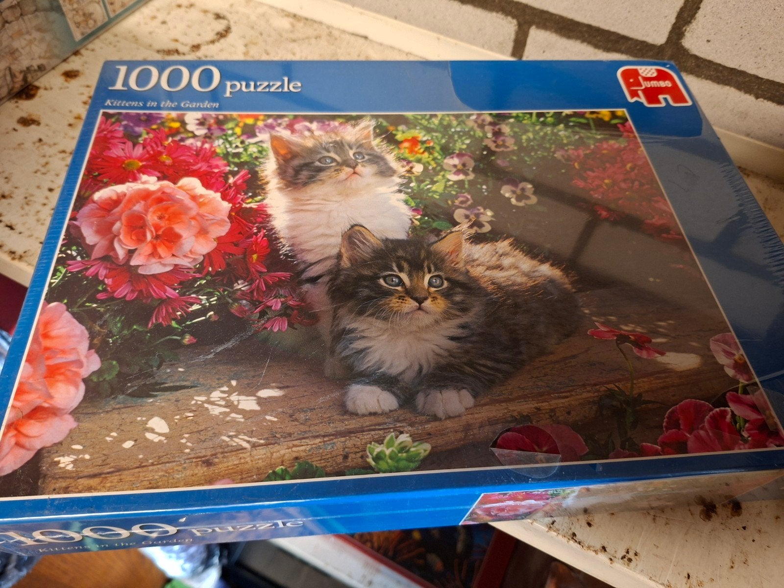 Jumbo Legpuzzel 1000 stukjes nieuw: Kittens in de Tuin nieuw, Ophalen of Verzenden, 500 t/m 1500 stukjes, Nieuw, Legpuzzel