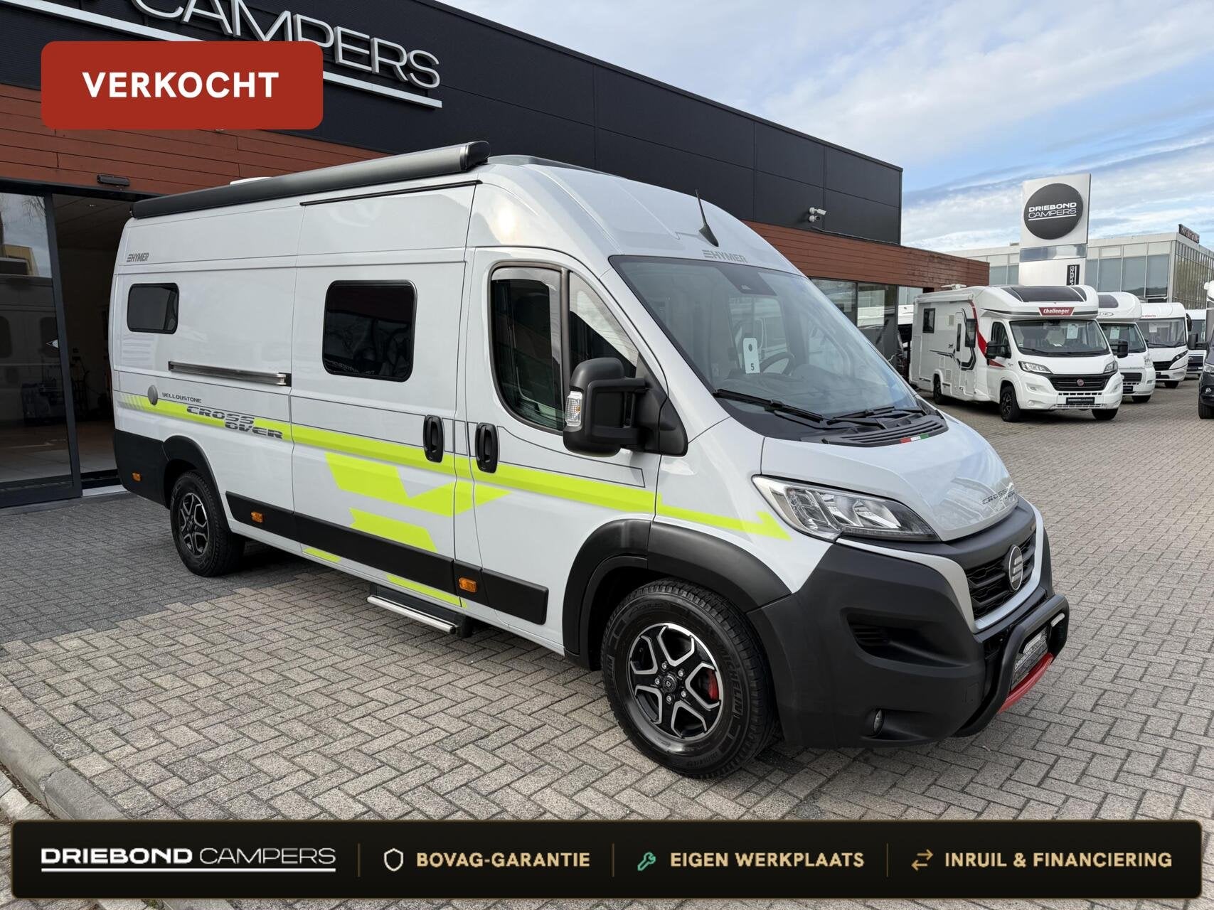 Hymer Yellowstone Cross-Over 180PK 9T-Automaat Enkele Bedden, Automaat, Buscamper of Camperbus, Tot en met 2, 6 tot 7 meter