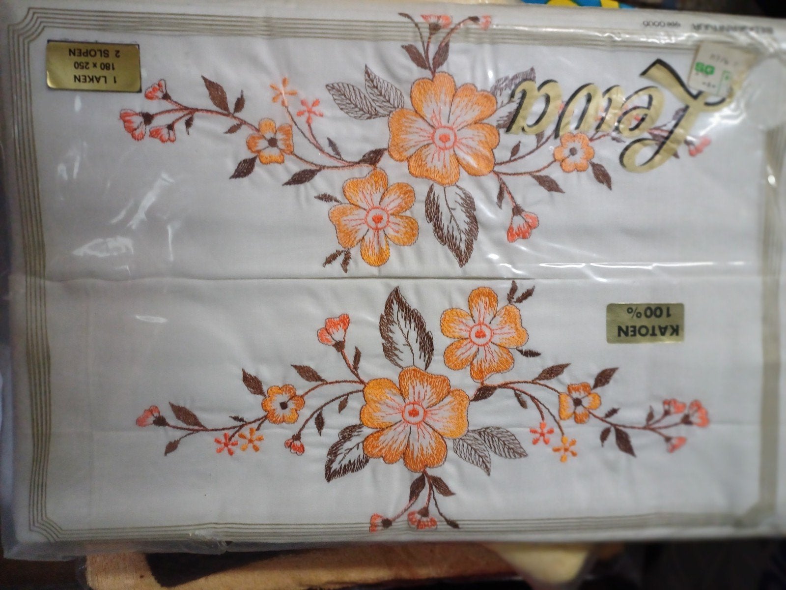Vintage Lenda Beddengoedset - Nieuw in originele verpakking, Ophalen of Verzenden