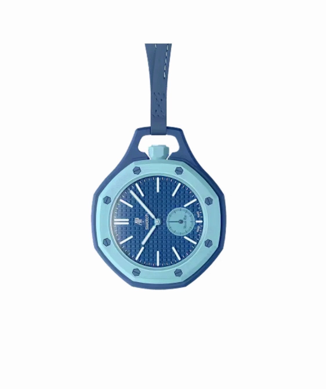 Swatch x AP Royal Pop Zakhorloge - Nieuw in doos, Sieraden, Tassen en Uiterlijk, Horloges | Dames, Leer, Swatch, Nieuw, Ophalen of Verzenden