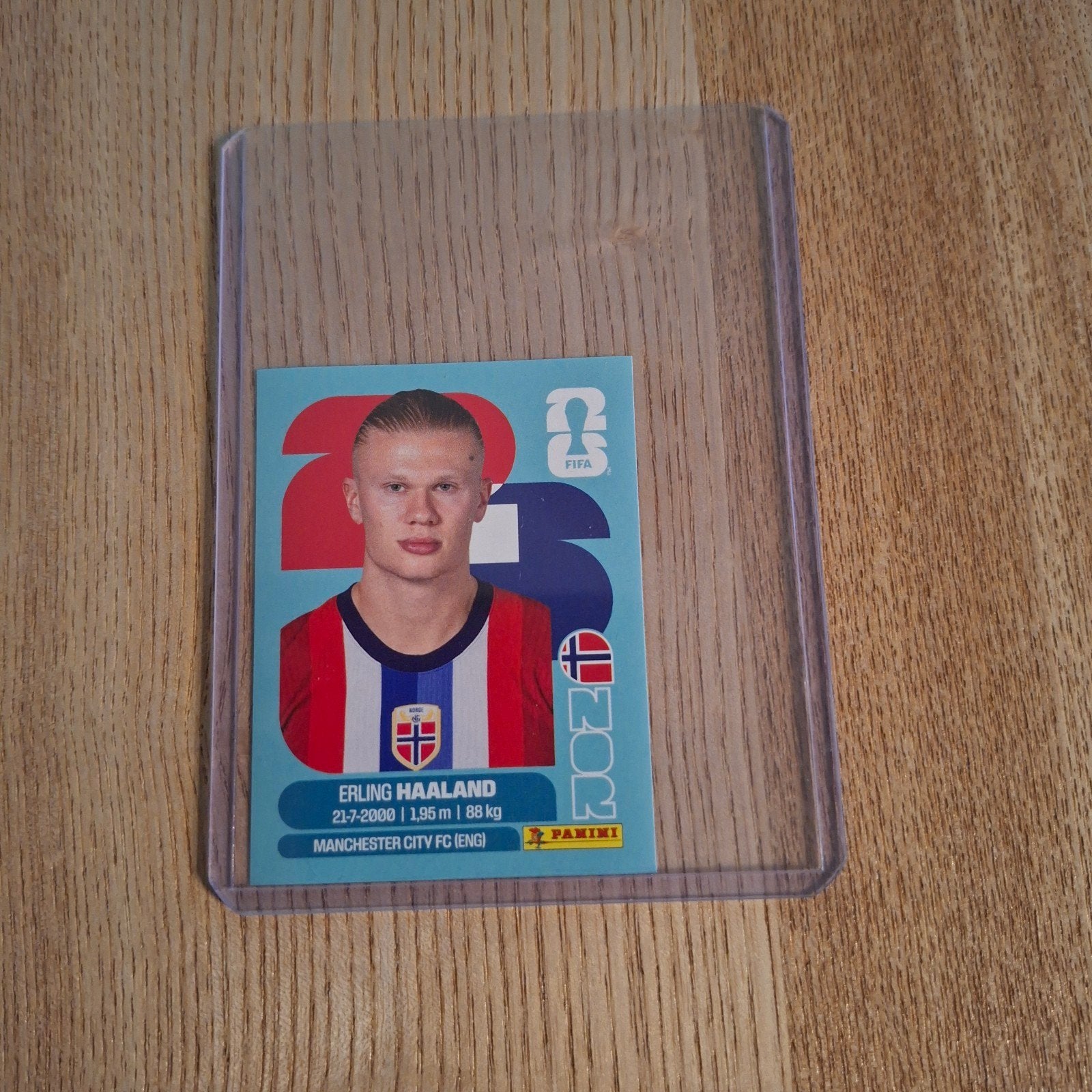Panini plaatje Haaland., Ophalen of Verzenden, Nieuw, Sticker