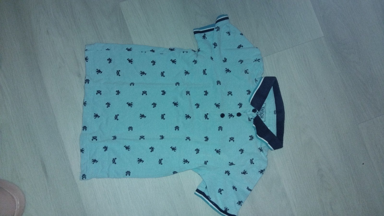Poloshirt turquoise Touch Team 128, Kinderen en Baby's, Ophalen of Verzenden, Jongen, Shirt of Longsleeve