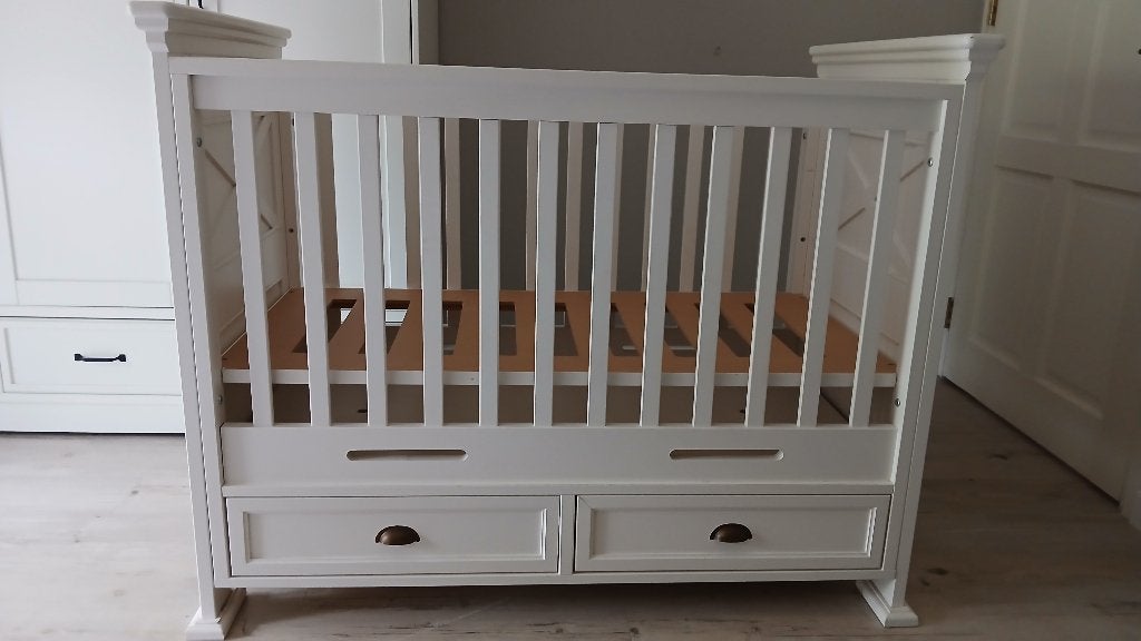 Kidsmill New England Babybed Wit (70 x 140 cm), Ophalen, Gebruikt, Ledikant