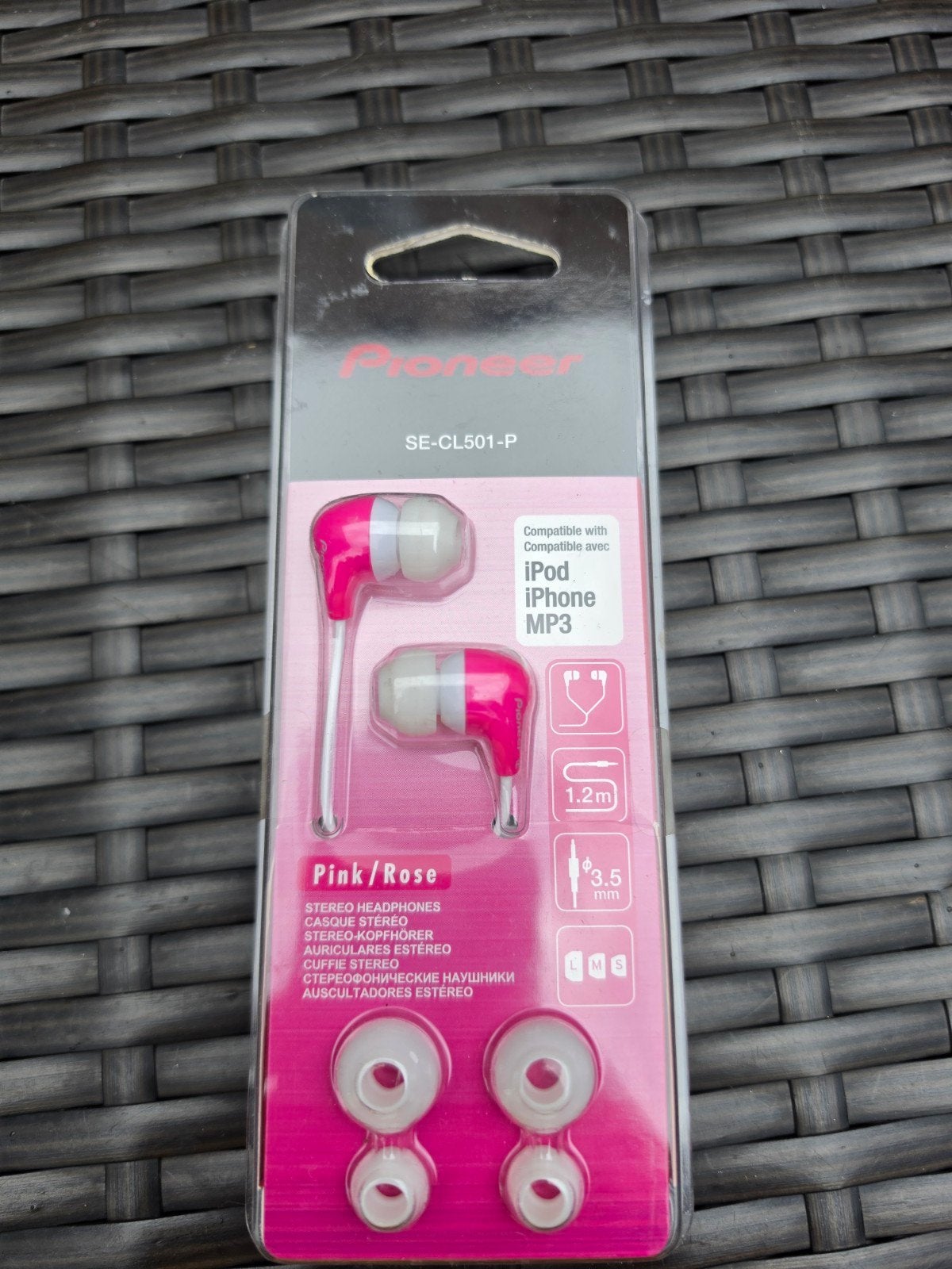 Pioneer SE-CL501-P Roze Stereo Oordopjes, Audio, Tv en Foto, Ophalen of Verzenden, Nieuw, Overige merken