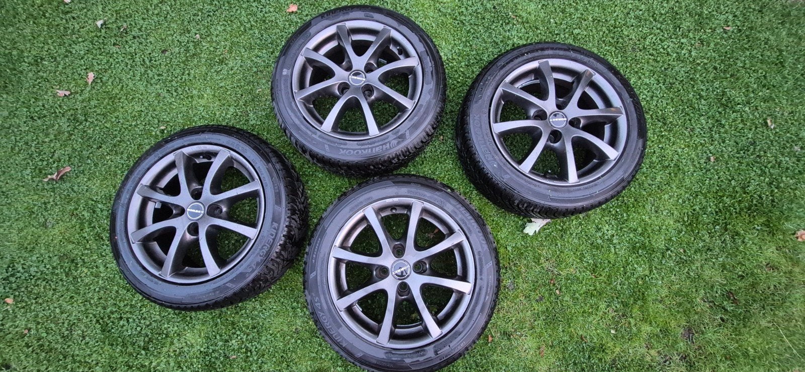Set van 4 Borbet velgen met Hankook Kinergy 4S2 All-Seasonba, Auto-onderdelen, Ophalen, Gebruikt, 15 inch, 185 mm