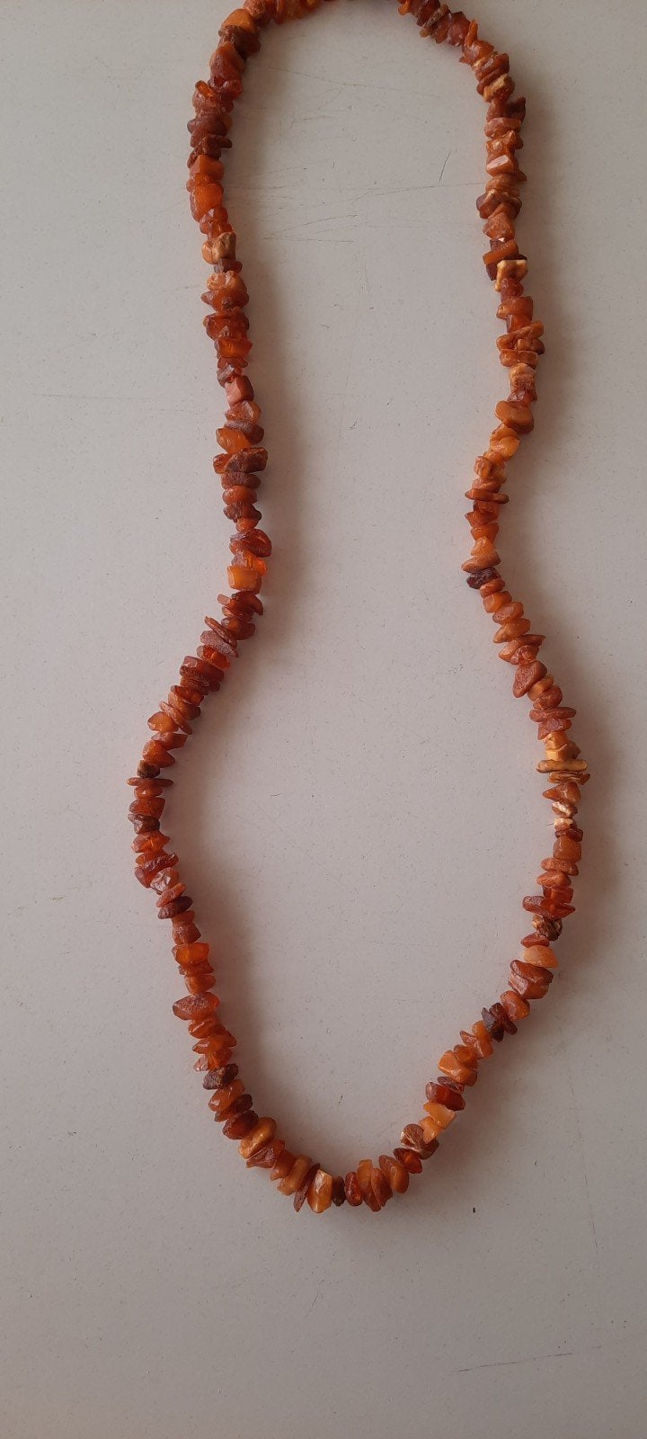 Antieke ketting met ruwe barnsteen, Ophalen of Verzenden, Met edelsteen