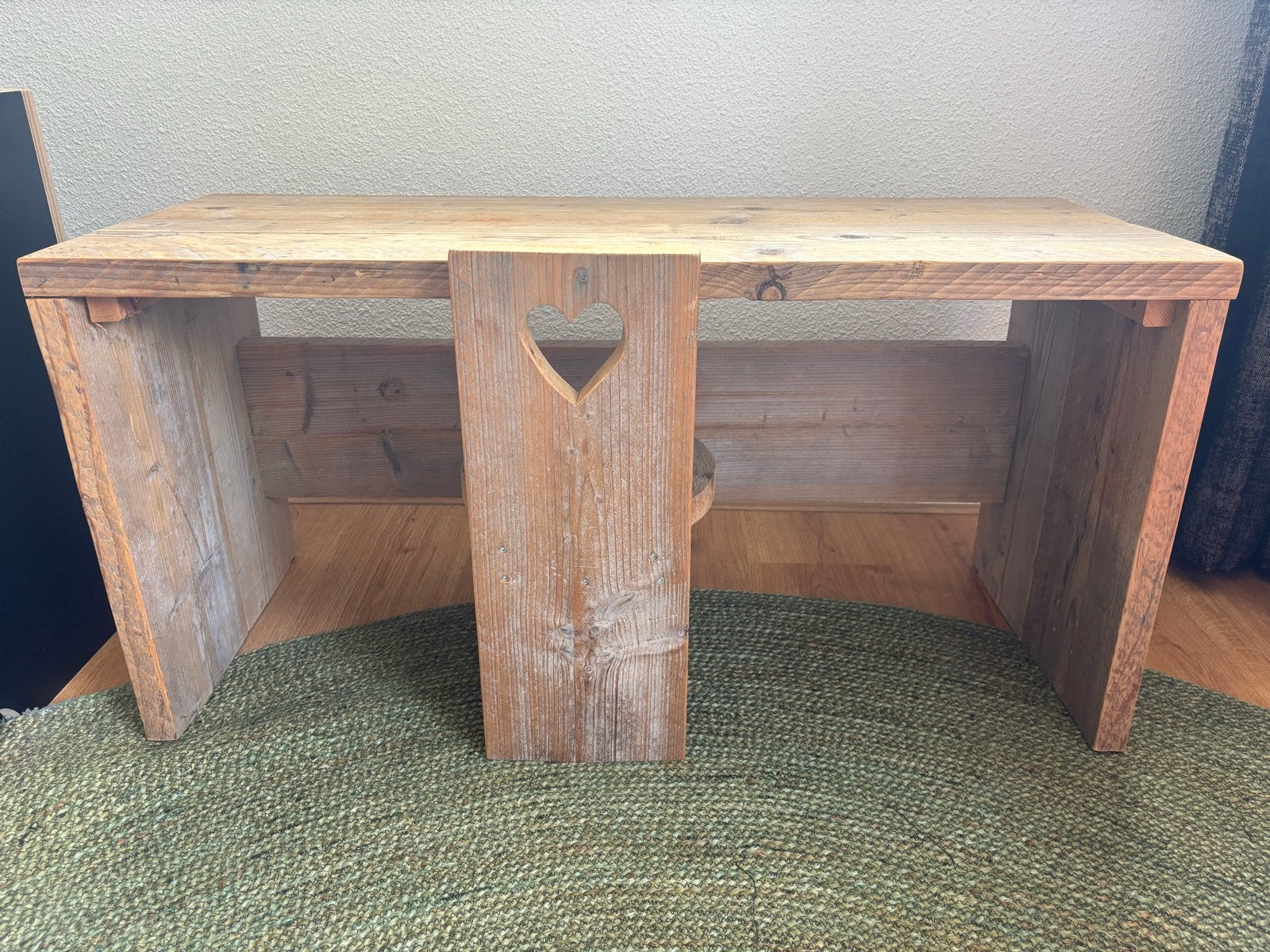 Kindermeubel van steigerhout met stoeltje, Ophalen, Gebruikt, Tafel(s) en Stoel(en)