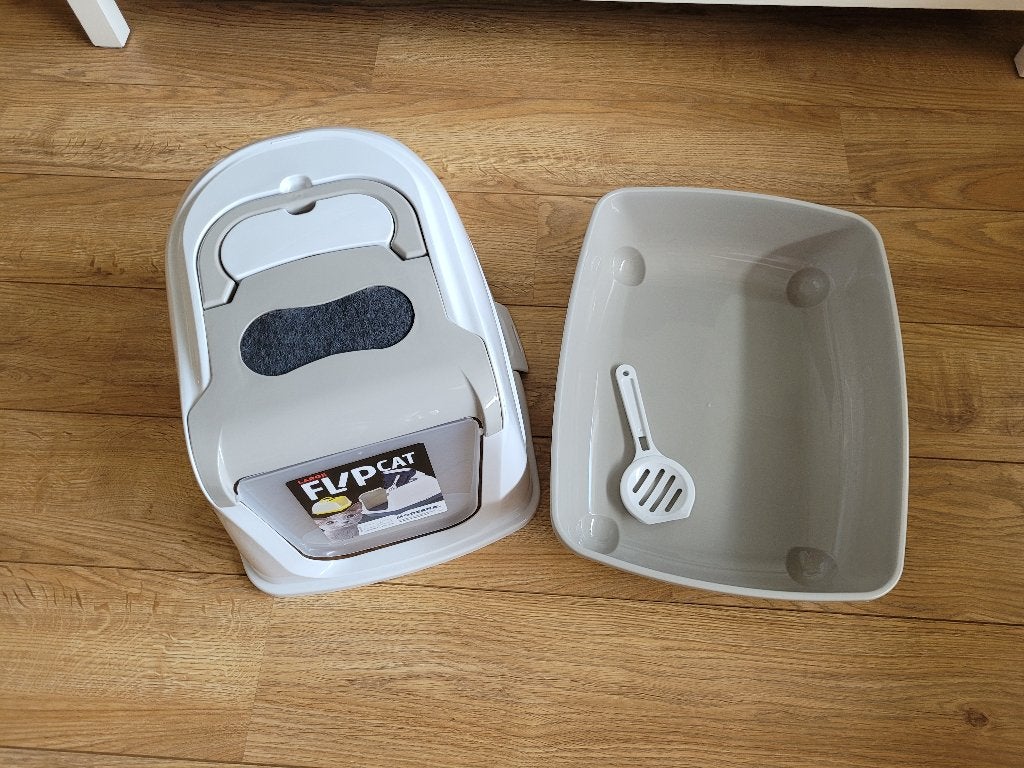 Moderna Flip Cat Litter Box Kattenbak, Ophalen, Zo goed als nieuw, Gesloten