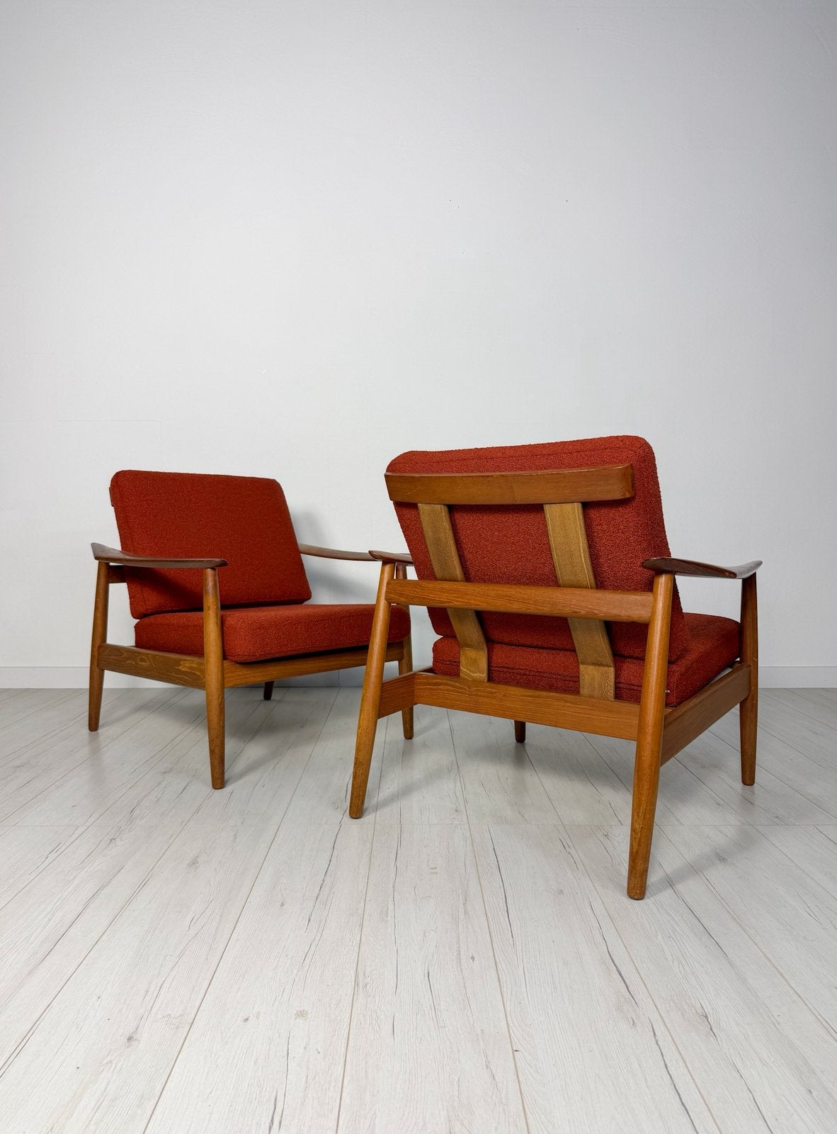 Arne Vodder FD164 teak loungestoel Cado vintage deens 60s, Huis en Inrichting, Fauteuils, Minder dan 75 cm, Ophalen of Verzenden