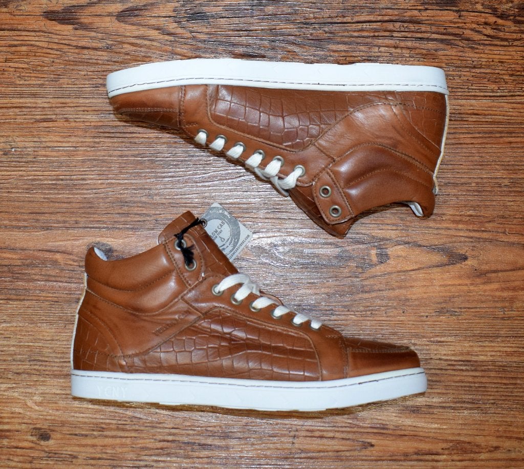 YELLOW CAB - leren halfhoge Element sneakers Tan - maat 40, Bruin, Nieuw, Ophalen of Verzenden, Sneakers of Gympen
