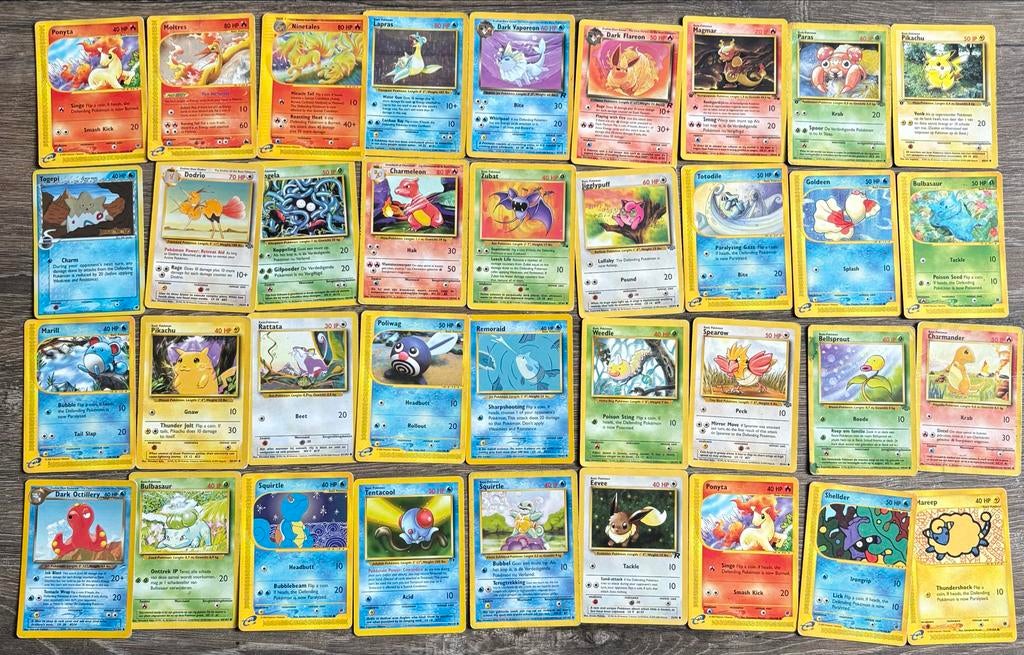 Pokémon kaarten inclusief 1e editie kaarten, Hobby en Vrije tijd, Verzamelkaartspellen | Pokémon, Verzenden, Gebruikt, Meerdere kaarten