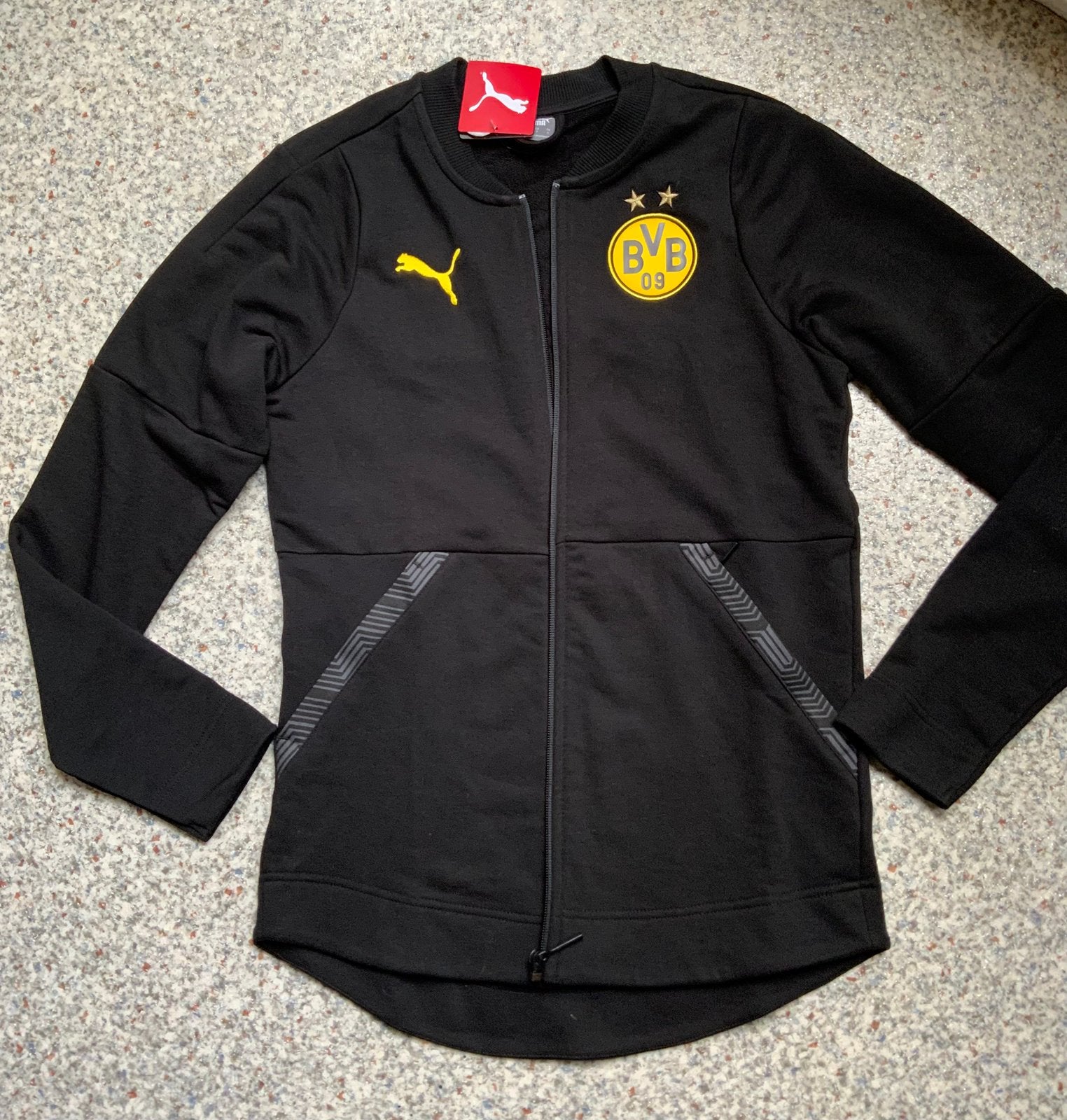 Borussia Dortmund puma zwart vest mt S NIEUW, Puma, Zwart, Nieuw, Ophalen of Verzenden
