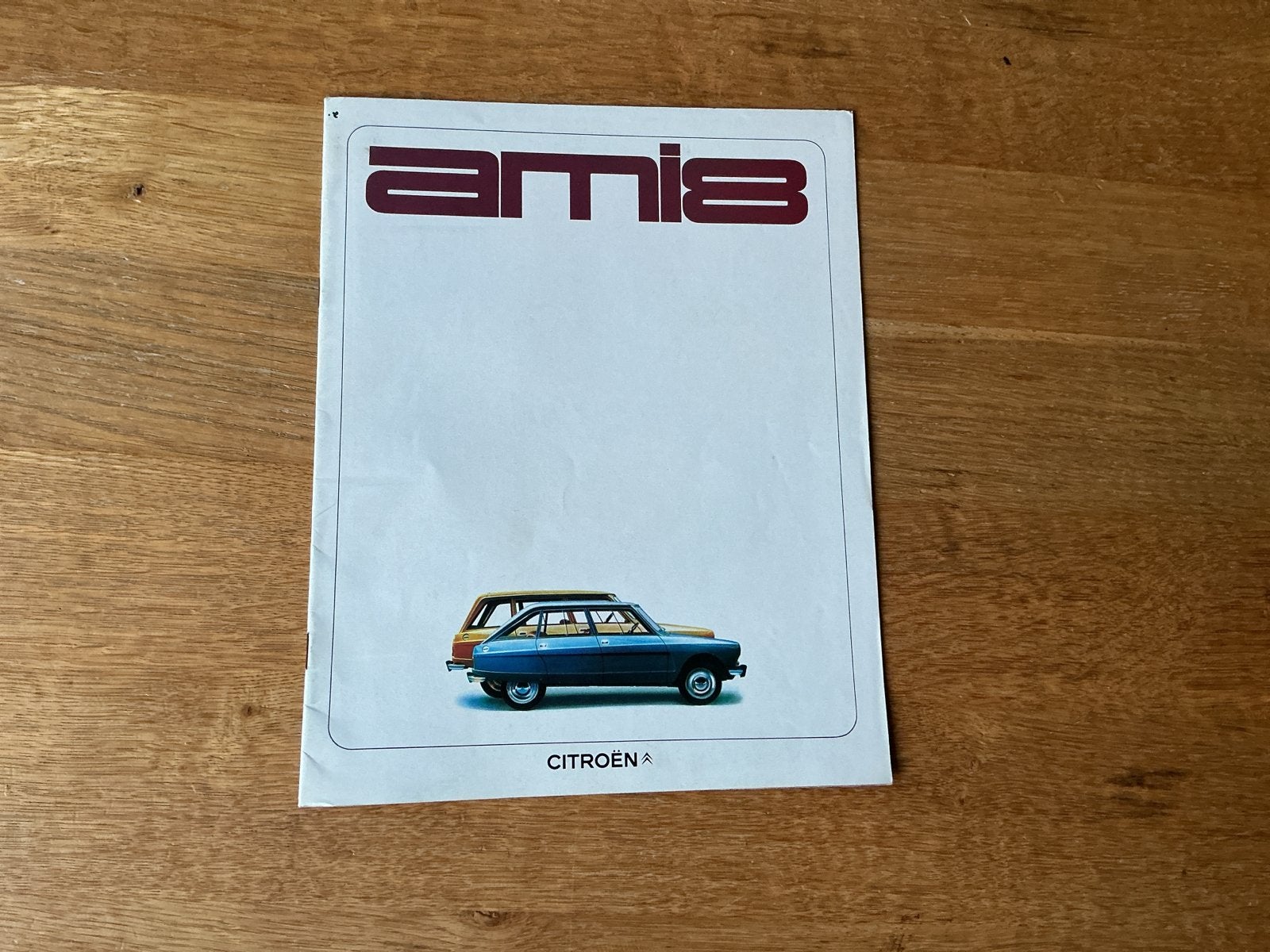 Brochure Citroën Ami 8 1969, Ophalen of Verzenden, Zo goed als nieuw, Citroën