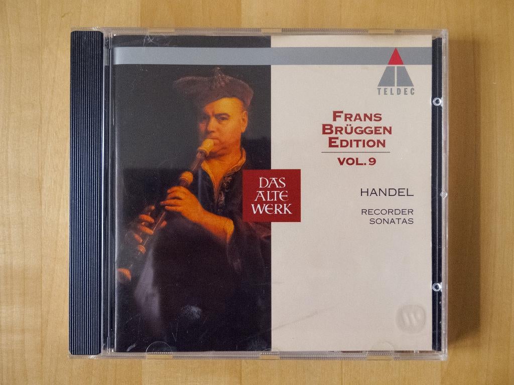 Handel - Recorder Sonatas - Frans Brüggen - CD, Cd's en Dvd's, Cd's | Klassiek, Gebruikt, Kamermuziek, Barok, Ophalen of Verzenden