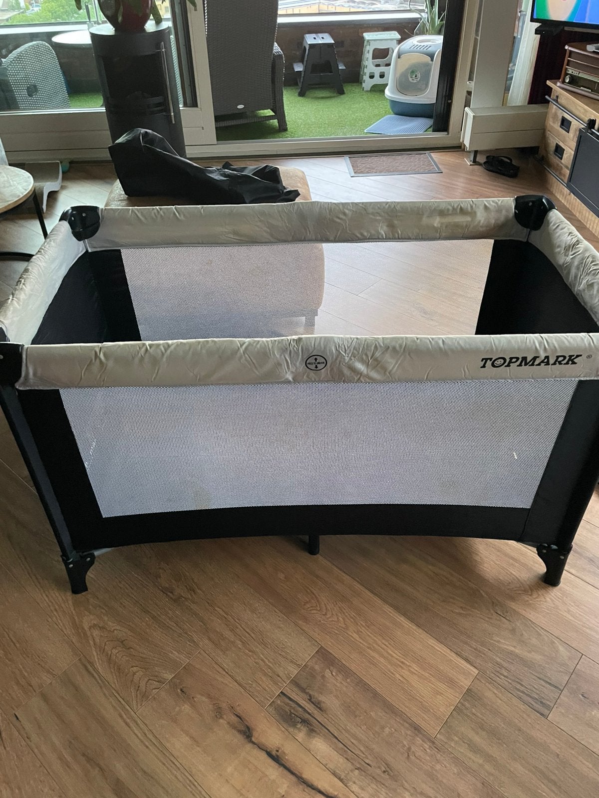 Opvouwbaar logeerbed kind, compleet met nieuwe toebehoren, Ophalen, Zo goed als nieuw, Reisbedje