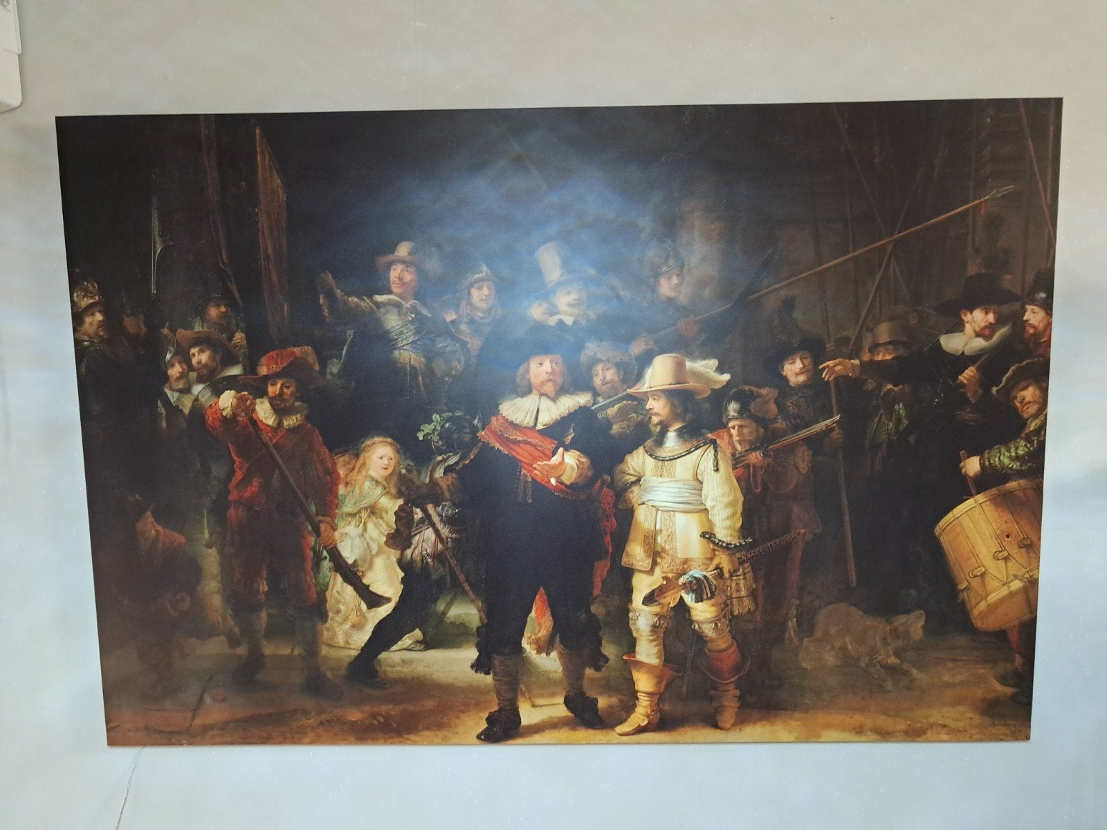 Rembrandt op composiet, en verlichting, Antiek en Kunst, Ophalen, Oud hollands