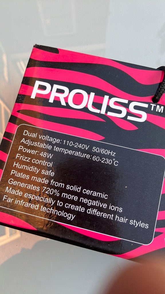 Proliss hot pink zevra ceramic styler stijltang zgn	€ 15,00, Ophalen of Verzenden, Krultang of Stijltang
