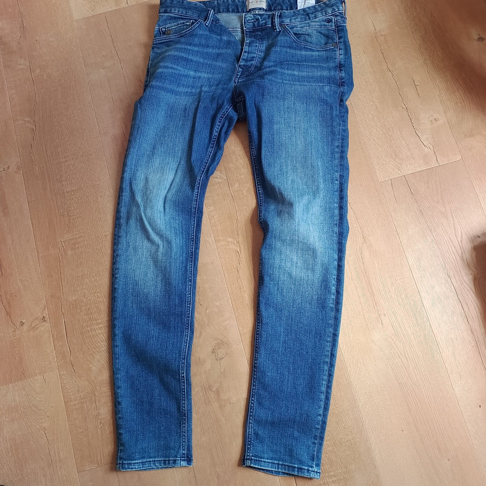 Cast Iron Riser Slim Fit Jeans W32/L32, Blauw, W32 (confectie 46) of kleiner, Ophalen of Verzenden, Cast Iron