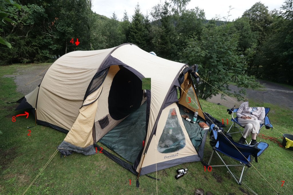Eureka sphinx 5p BTC, 'mooi weer' tunneltent, TEAB!, Caravans en Kamperen, Tenten, Ophalen, Gebruikt, Tot en met 4